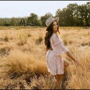 Floral dress. Only worn once. I bought it for a photo shoot.